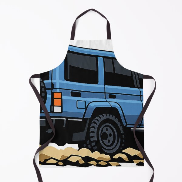 Item preview, Classic Overland 4x4 – Vintage Steel Blue Boxy Off-Road SUV Crawl Illustration designed and sold by VenZolic.