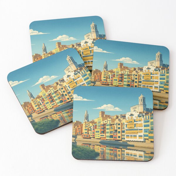 Item preview, spain, Colorful Riverside Houses of Girona designed and sold by darekkocurek.