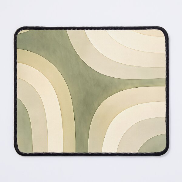 Item preview, Retro Organic Arch Pattern in Sage and Cream designed and sold by blankTeeShirt.