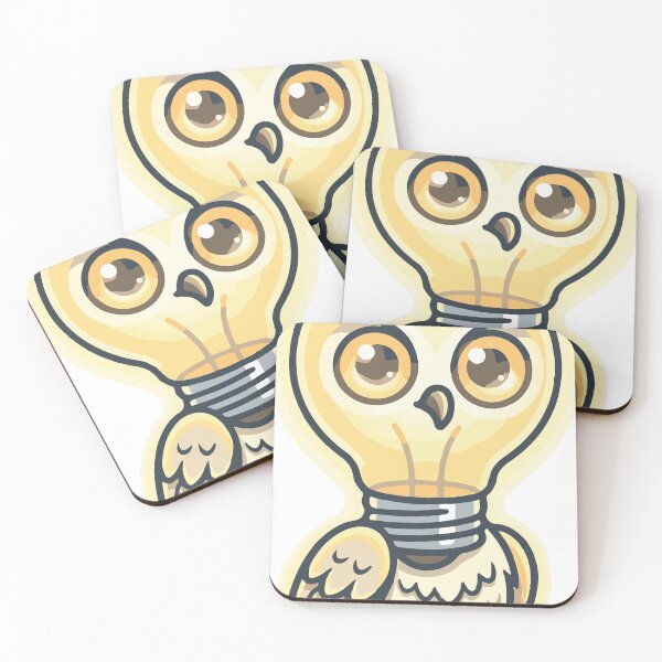 Item preview, A clever hybrid character that mixes the symbolism of wisdom with the idea of inspiration. The glowing bulb combined with owl eyes creates a memorable designed and sold by Dejbar.