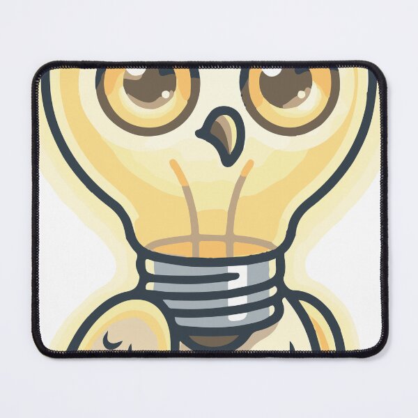 Item preview, A clever hybrid character that mixes the symbolism of wisdom with the idea of inspiration. The glowing bulb combined with owl eyes creates a memorable designed and sold by Dejbar.