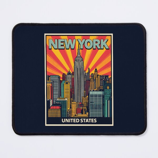 Item preview, A Pop Art Travel Print of New York - US designed and sold by StudioRedKoala.