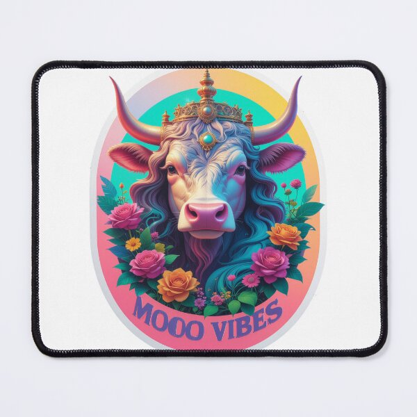 Item preview, Moo Vibes Cute Highland Cow Figure With Flower Crown For Farmhouse Decor And Rustic Animal Sticker Art For Nature Lovers And Fans Of Fluffy Brown Cattle And Floral Aesthetic Designs designed and sold by icemanphotos.