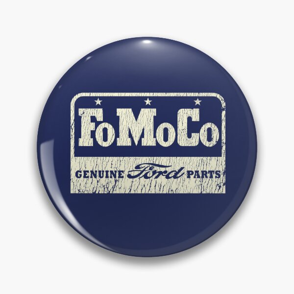 Item preview, Vintage FoMoCo emblem - aged, worn, old white print. designed and sold by retropetrol.
