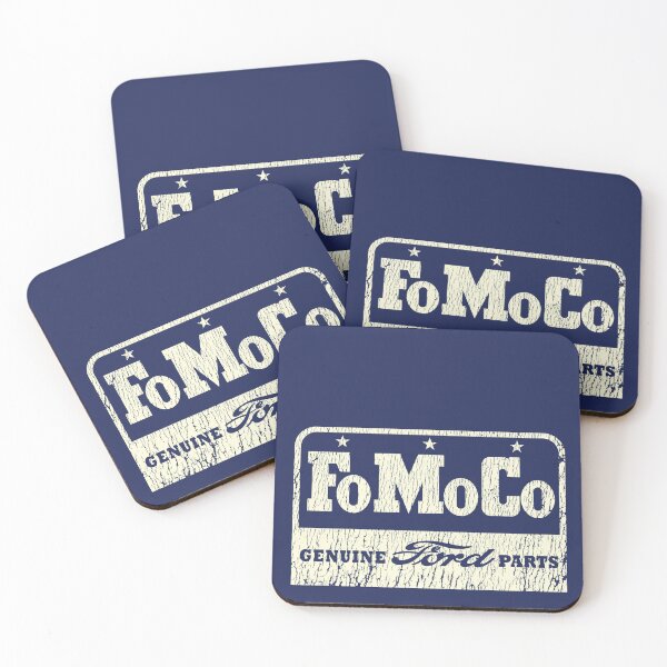Item preview, Vintage FoMoCo emblem - aged, worn, old white print. designed and sold by retropetrol.