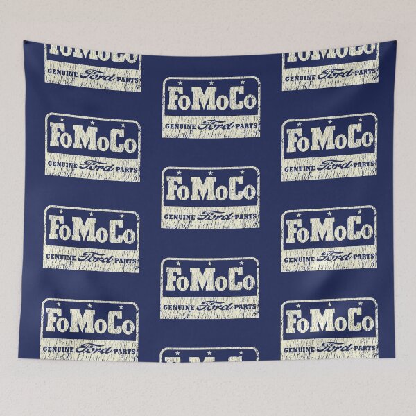 Item preview, Vintage FoMoCo emblem - aged, worn, old white print. designed and sold by retropetrol.