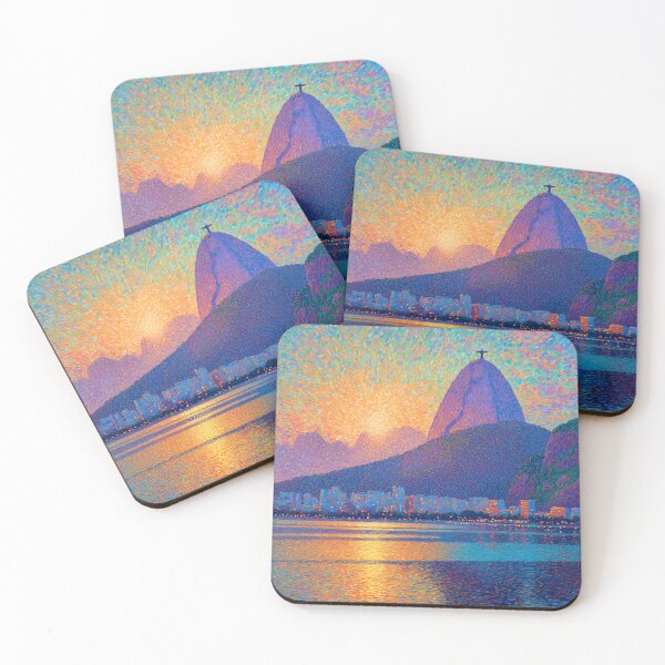 Item preview, Rio de Janeiro Christ the Redeemer Pointillism designed and sold by Moisky Art.