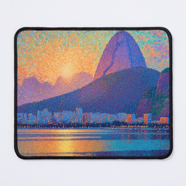 Item preview, Rio de Janeiro Christ the Redeemer Pointillism designed and sold by Moisky Art.