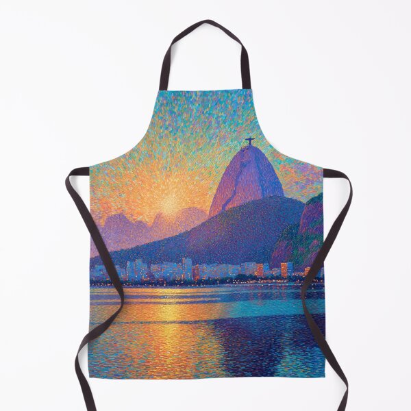 Item preview, Rio de Janeiro Christ the Redeemer Pointillism designed and sold by Moisky Art.