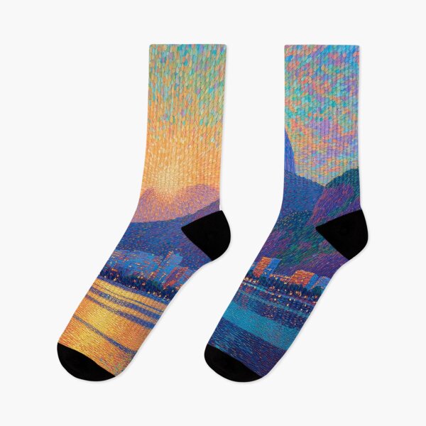Item preview, Rio de Janeiro Christ the Redeemer Pointillism designed and sold by Moisky Art.