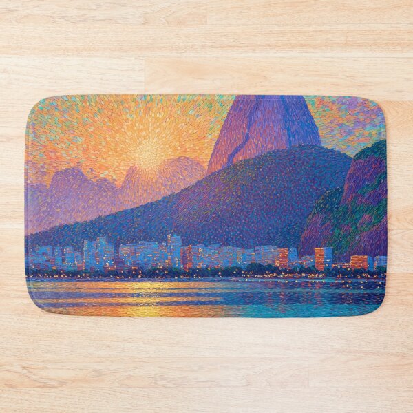 Item preview, Rio de Janeiro Christ the Redeemer Pointillism designed and sold by Moisky Art.