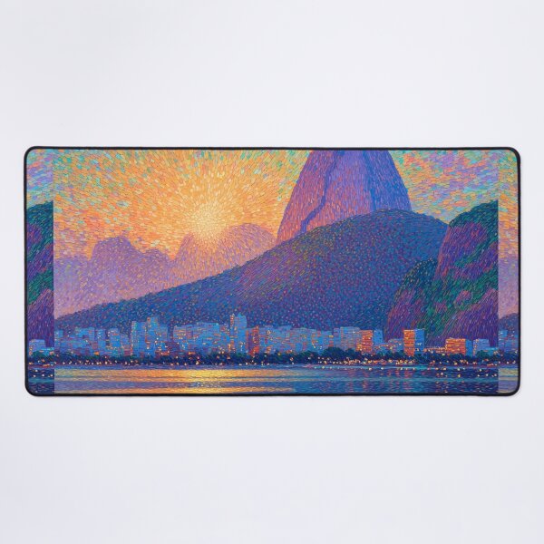 Item preview, Rio de Janeiro Christ the Redeemer Pointillism designed and sold by Moisky Art.