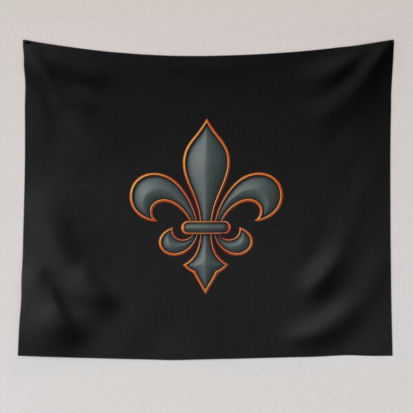 Item preview, Black Fleur-de-lis  designed and sold by PatternTitan.