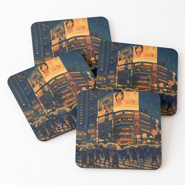 Item preview, Rainy Night at Shibuya Crossing, Tokyo designed and sold by darekkocurek.