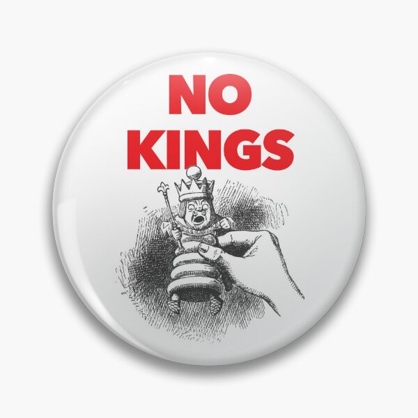 Item preview, "No Kings" with Tenniel's White King from "Alice" designed and sold by nicola-ginzler.