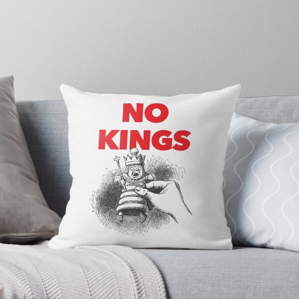 Item preview, "No Kings" with Tenniel's White King from "Alice" designed and sold by nicola-ginzler.