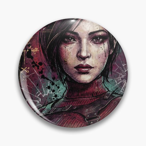 Item preview, Resident Evil Ada Wong Black Hair Red Eyes Seductive Icon designed and sold by Senpaiwaves.