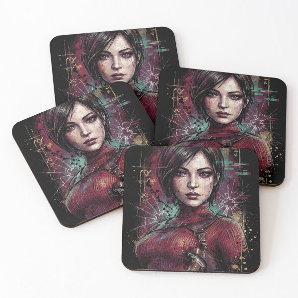 Item preview, Resident Evil Ada Wong Black Hair Red Eyes Seductive Icon designed and sold by Senpaiwaves.