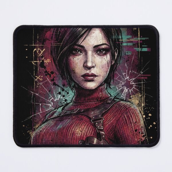 Item preview, Resident Evil Ada Wong Black Hair Red Eyes Seductive Icon designed and sold by Senpaiwaves.