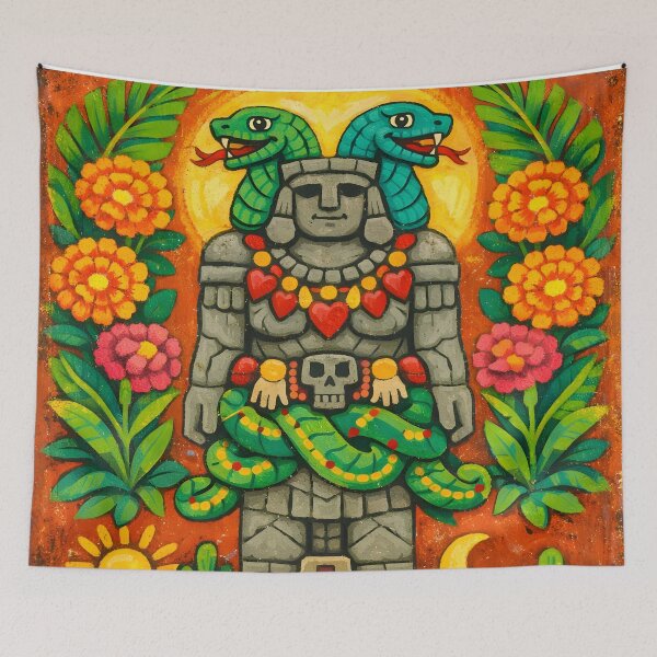 Item preview, Coatlicue – Aztec Earth Goddess of Life, Death, and Rebirth designed and sold by SoniaSarkali.