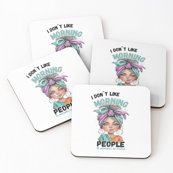 Item preview, Funny Sarcastic Girl Morning Humor - I Don’t Like Morning People  designed and sold by KymeraStudio25.