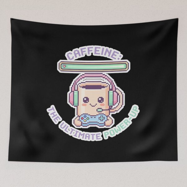 Item preview, Caffeine Ultimate Power Up Pixel Art designed and sold by ARTReMi.