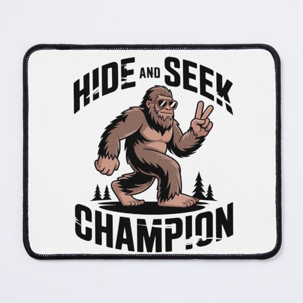 Item preview, Hide And Seek Champion Bigfoot Pine Forest Sticker designed and sold by Mr-wow.