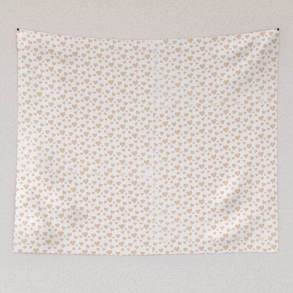 Item preview, Minimalist Golden Hearts Pattern - Aesthetic Transparent Print designed and sold by batoot1.
