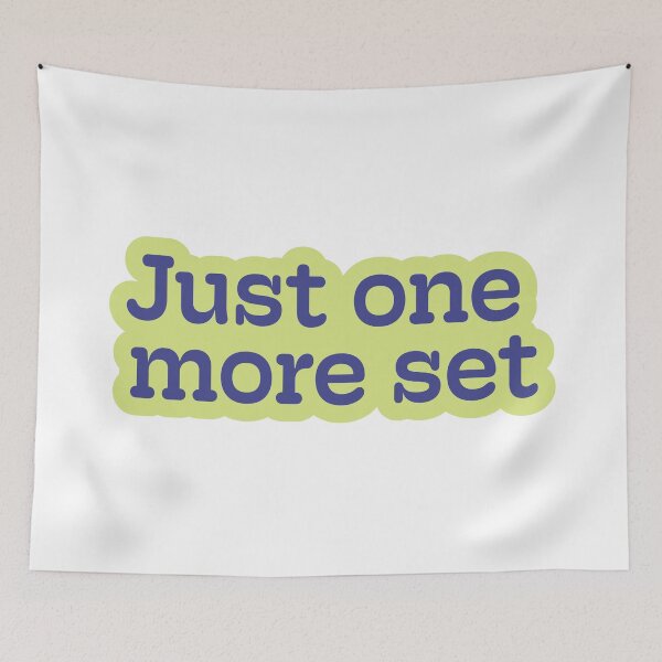 Item preview, Just one more set - green/blue designed and sold by tenniswitheliza.