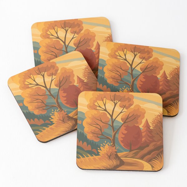 Item preview, Autumn Path Through Colorful Hills designed and sold by darekkocurek.