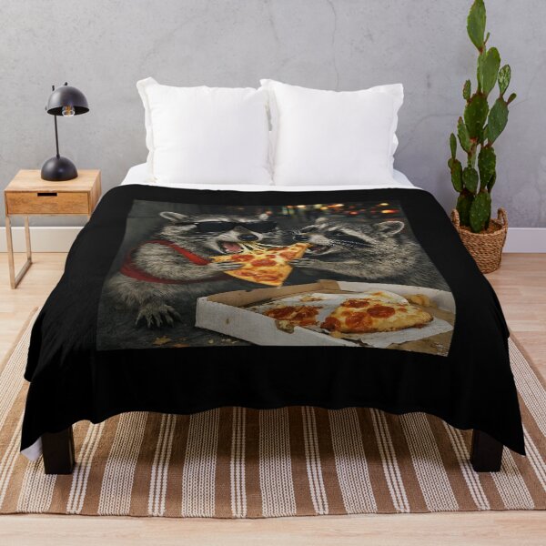 Item preview, Raccoons Eating Pizza designed and sold by JODYSMORGAN.