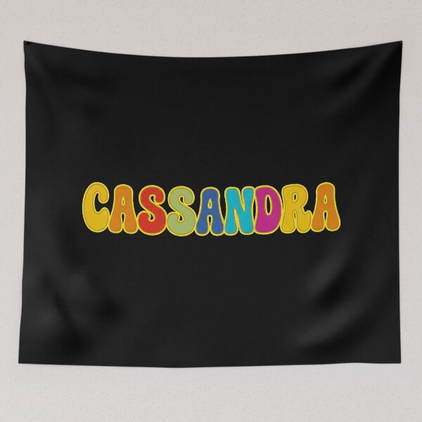 Item preview, ❤️ Cassandra Personalized Name Wavy Retro Shirt, Coffee Mug, Sticker Gift designed and sold by HelixPedia.