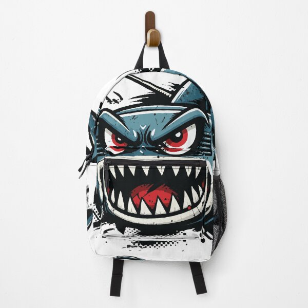 Item preview, A bold hybrid design merging a retro radio with a shark, enhanced with grunge textures and halftone dots. The distressed style gives it a strong streetwear aesthetic suitable designed and sold by Dejbar.