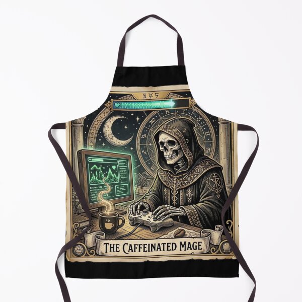 Item preview, The Caffeinated Mage Gaming Tarot Card designed and sold by ARTReMi.