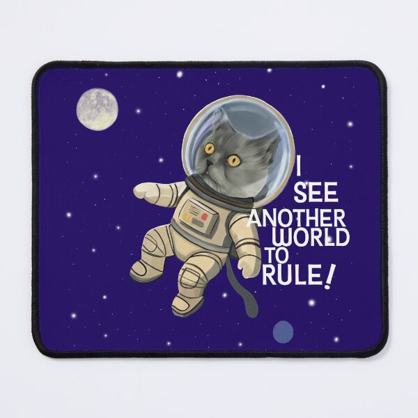 Item preview, Astronaut Cat – I See Another World to Rule | Funny Space Cat quote designed and sold by KBOR.