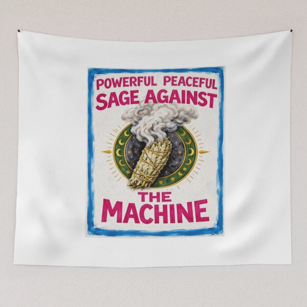Item preview, Sage Against The Machine Anti-War Protest Art designed and sold by PopCultureArtShop.