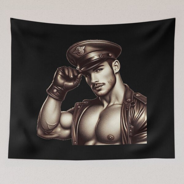 Item preview, 1920's Vintage Leather German Officer Pride Graphic Design designed and sold by ItsAKinkThing.