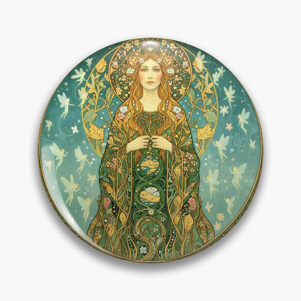 Item preview, Titania, Lady of Faerie | Art Nouveau Fairy Queen designed and sold by Stoneflower-Art.