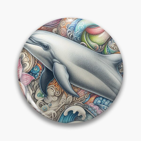 Item preview, Dolphin in Colored Pencil   designed and sold by Vanich-Panich.