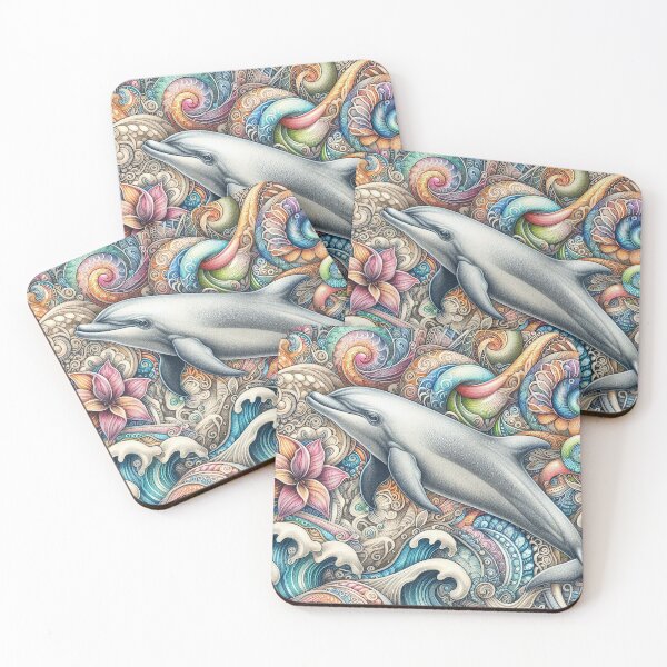 Item preview, Dolphin in Colored Pencil   designed and sold by Vanich-Panich.