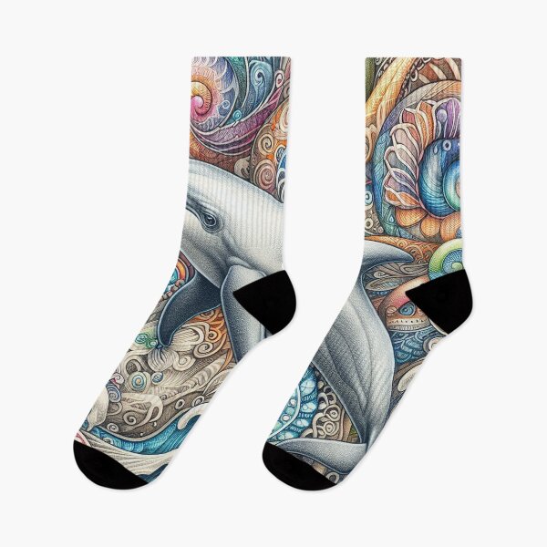 Item preview, Dolphin in Colored Pencil   designed and sold by Vanich-Panich.