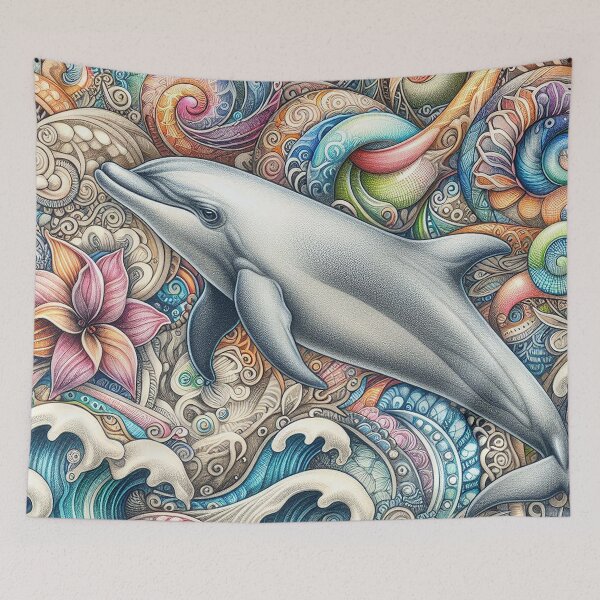 Item preview, Dolphin in Colored Pencil   designed and sold by Vanich-Panich.