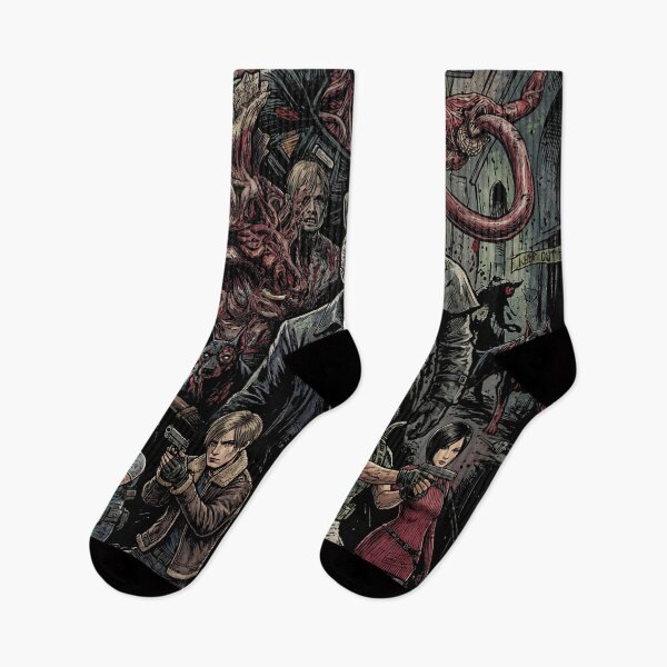 Item preview, RE Jill Valentine Grace Ashcroft Chris Redfield Ada Wong Villains Art designed and sold by Senpaiwaves.