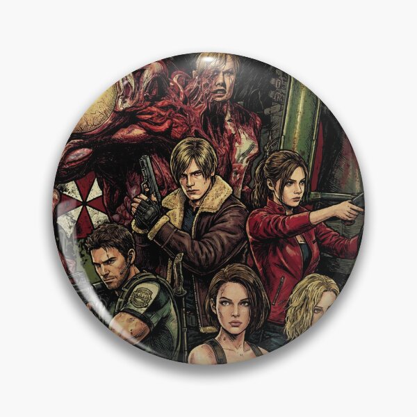 Item preview, Resident Evil Heroes Jill Chris Ada Claire Grace Vs Nemesis Design designed and sold by Senpaiwaves.