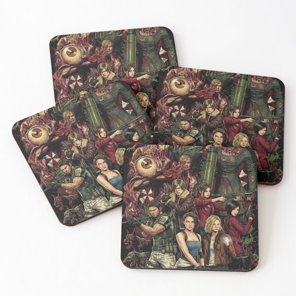 Item preview, Resident Evil Heroes Jill Chris Ada Claire Grace Vs Nemesis Design designed and sold by Senpaiwaves.
