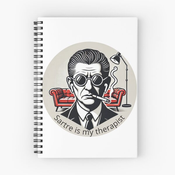 Item preview, Sartre Is My Therapist – Existential Irony Art designed and sold by Riallamood2.