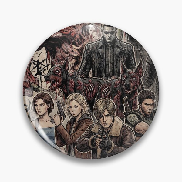 Item preview, Resident Evil Mr X Lickers Zombie Dogs Birkin Wesker Villain Icon designed and sold by Senpaiwaves.
