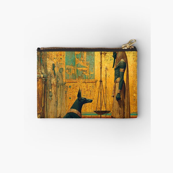 Item preview, Anubis and Osiris – The Hall of Judgment | Egyptian Mythology Wall Art  designed and sold by Stoneflower-Art.