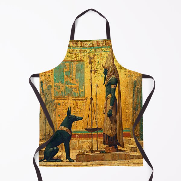 Item preview, Anubis and Osiris – The Hall of Judgment | Egyptian Mythology Wall Art  designed and sold by Stoneflower-Art.