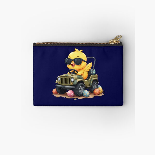 Item preview, Cute Chick Driving Off-Road Car – Funny Cartoon Animal Design designed and sold by tarzbol.